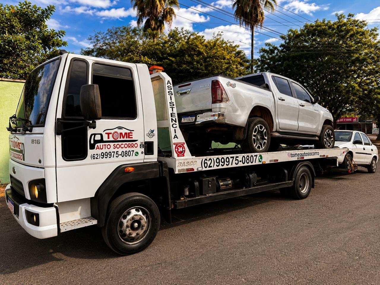Transporte de caminhonete e carro